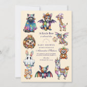 動物お洒落のハロウィーン 招待状 (正面)