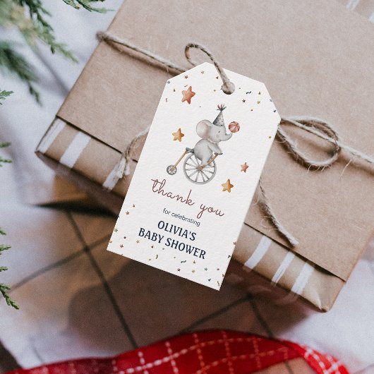 動物お洒落サーカス誕生日パーティギフトラベル ギフトタグ