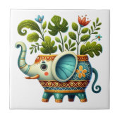 動物お洒落植機 タイル (正面)