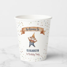 動物お洒落猿子供の誕生日パーティー