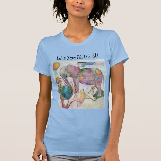 動物お洒落芸術 Tシャツ (正面)