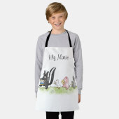 動物お洒落行進バパーソナライズされたンド エプロン (着用した状態)