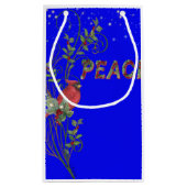 動物お洒落雪だるま平和 スモールペーパーバッグ (裏面)