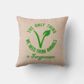 動物から必要なのは許すことだけだ クッション (裏面)