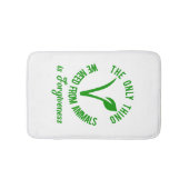 動物から必要なのは許すことだけだ バスマット (正面)