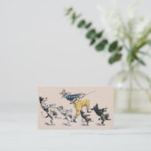 動物か犬の調教師、ピエロ、ダンスの先生 名刺 (スタンド正面)