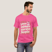 動物が人を許容するのを愛する –  Tシャツ (正面フル)