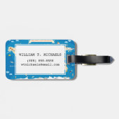 動物が付いている世界の地図をからかいます ラゲッジタグ (裏面横)