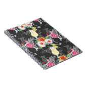 動物が付いている熱帯飲み物 ノートブック (右側)