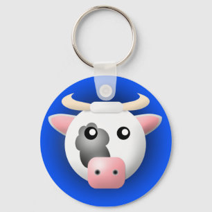 動物が付いているkeychain: 牛 キーホルダー
