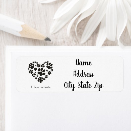 ****動物が大好き**** ラベル (インサイチュ)