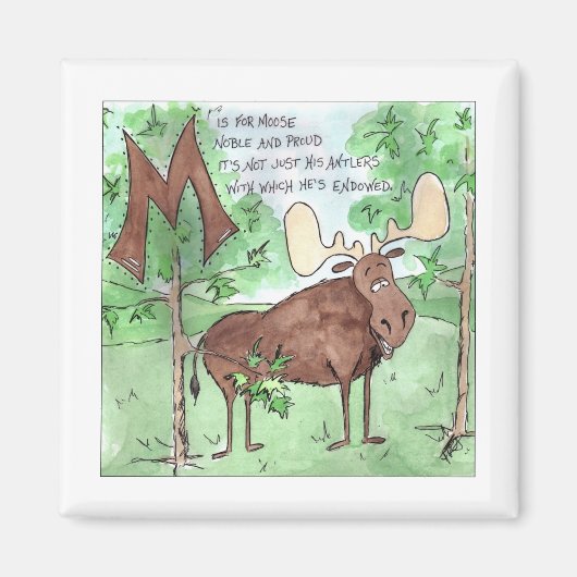 動物が怖くて怖い マグネット (正面)