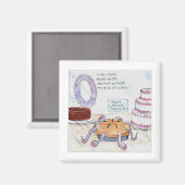 動物が怖くて怖い マグネット (正面/裏面)