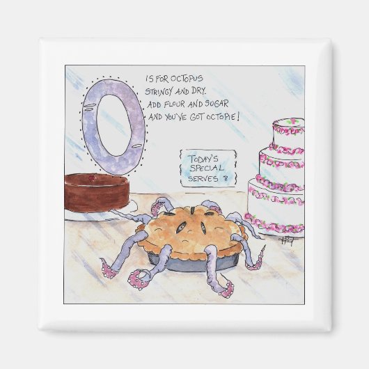 動物が怖くて怖い マグネット (正面)