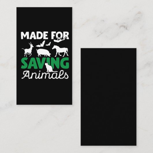 動物が獣救医獣医師を救う 名刺 (正面/裏面)