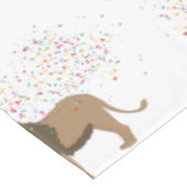 動物が集まるライオンのジャングルパーティー テーブルクロス (アングル)