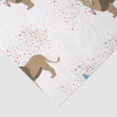 動物が集まるライオンのジャングルパーティー 薄葉紙 (詳細)