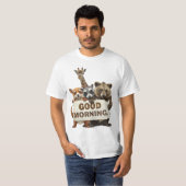 動物さん、おはようございます、 Tシャツ (正面フル)