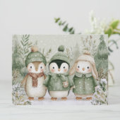 動物たちと楽しいクリスマス シーズンカード (スタンド正面)