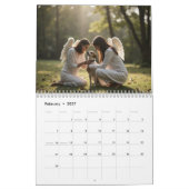 動物たちの永遠の平和 ペット天国 カレンダー (2月 2027)