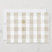 動物たちの牧場 水彩写真 1歳誕生日 招待状 (裏面)