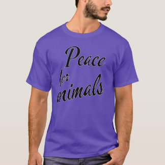 動物たちへの平和のギフト Tシャツ