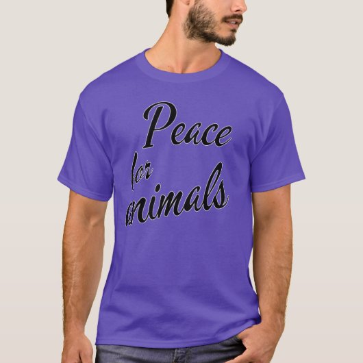 動物たちへの平和のギフト Tシャツ (正面)