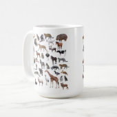 動物たち コーヒーマグカップ (正面左)