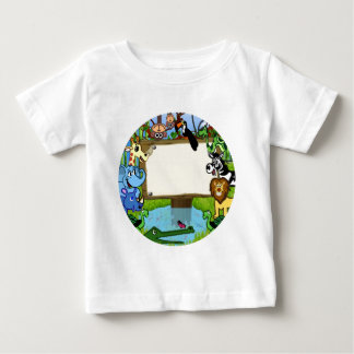 動物とのおもしろい ベビーTシャツ