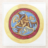 動物との無限の結び目 ガラスコースター (正面)