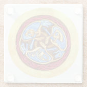 動物との無限の結び目 ガラスコースター (裏面)