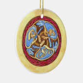 動物との無限の結び目 セラミックオーナメント (右)