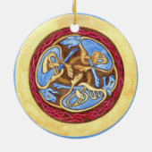 動物との無限の結び目 セラミックオーナメント (裏面)