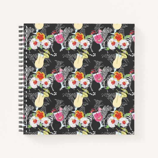 動物との熱帯飲料 ノートブック (正面)