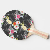 動物との熱帯飲料 卓球ラケット (横)
