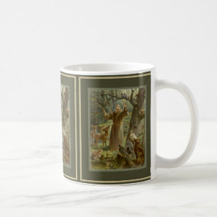 動物とのAssisiのSt Francis コーヒーマグカップ