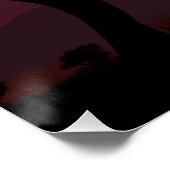 動物とアフリカの夕日 ポスター (コーナー)