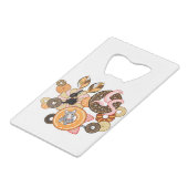 動物とドーナッツ(リメイク)/Animal and doughnut (Remake) クレジットカード栓抜き (裏面アングル)