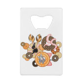 動物とドーナッツ(リメイク)/Animal and doughnut (Remake) クレジットカード栓抜き (裏面)