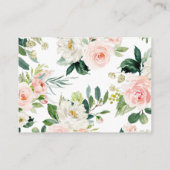 動物とピンクのバラの本ベビーエンクロージャカード エンクロージャーカード (裏面)