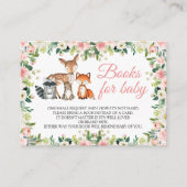 動物とピンクのバラの本ベビーエンクロージャカード エンクロージャーカード (正面)