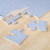 動物と共に描く世界地図 ジグソーパズル (側面)