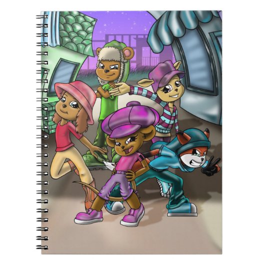 動物と帽子 ノートブック (正面)