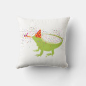動物と提携するイグアナトカゲのパーティー クッション