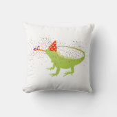 動物と提携するイグアナトカゲのパーティー クッション