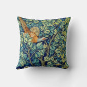 動物と花、森、ウィリアム・モリス クッション (裏面)