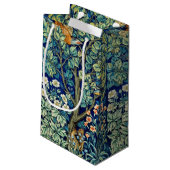 動物と花、森、ウィリアム・モリス スモールペーパーバッグ (裏面アングル)