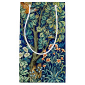 動物と花、森、ウィリアム・モリス スモールペーパーバッグ (正面)