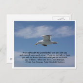 動物と話す ポストカード (正面/裏面)