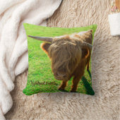 動物と農場の恋人のための高地牛の牛 クッション (ブランケット)